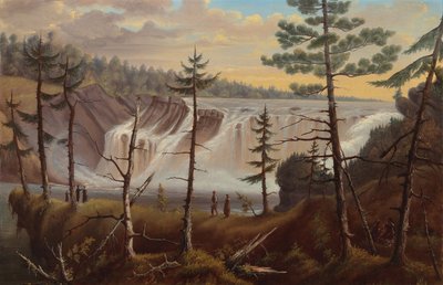 De Chaudière-watervallen door Joseph Légaré