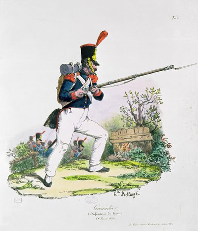 Grenadierwacht door Joseph Louis Hippolyte Bellange