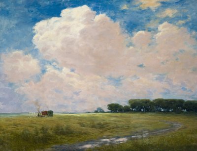 Zigeunerkampement op de Curragh door Joseph Malachy Kavanagh