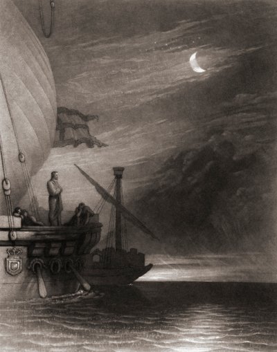 Land Ontdekt door Columbus door Joseph Mallord William (after) Turner