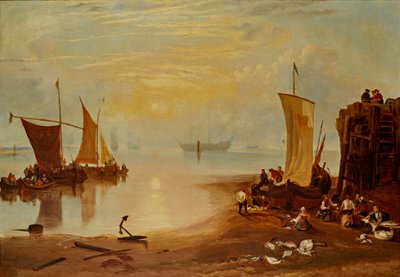 Zon die opkomt door damp door Joseph Mallord William (after) Turner