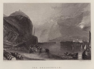 De Drachenfels door Joseph Mallord William (after) Turner