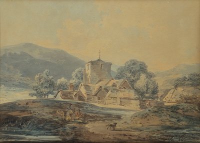 Een dorpskerk, c.1794 door Joseph Mallord William Turner