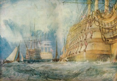 Een Eerste Rang die voorraden inneemt, 1818 door Joseph Mallord William Turner