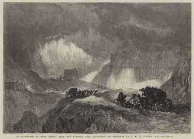 Een Sneeuwstorm op Mont Cenis door Joseph Mallord William Turner