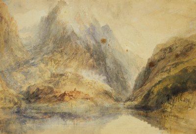 Een Zwitsers Alpenlandschap, c.1843 door Joseph Mallord William Turner