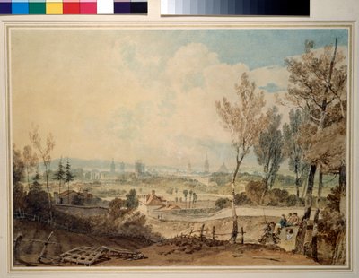 Een uitzicht op Oxford vanaf de zuidkant van Headington Hill, 1803-04 door Joseph Mallord William Turner