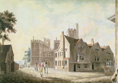 Een uitzicht op het paleis van de aartsbisschop, Lambeth door Joseph Mallord William Turner