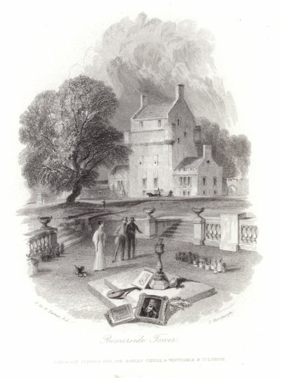 Bemersyde Tower door Joseph Mallord William Turner