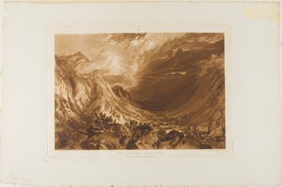 Ben Arthur, plaat 69 uit Liber Studiorum door Joseph Mallord William Turner