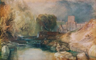 Brinkburn Priory, Northumberland, c1830 door Joseph Mallord William Turner