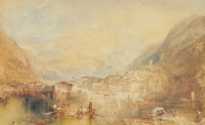 Brunnen vanaf het Meer van Luzern door Joseph Mallord William Turner
