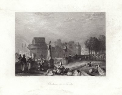 Kasteel van Nantes door Joseph Mallord William Turner
