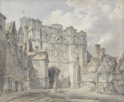 Christ Church Gate, Canterbury, 1793-94 door Joseph Mallord William Turner