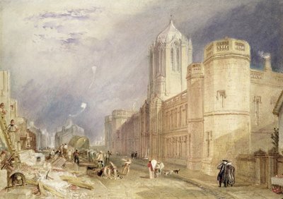 Christ Church, Oxford door Joseph Mallord William Turner