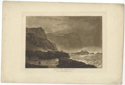 Kust van Yorkshire door Joseph Mallord William Turner