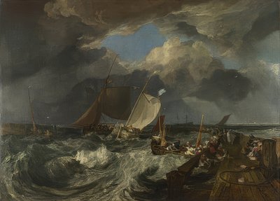De pier van Calais. 1803 door Joseph Mallord William Turner