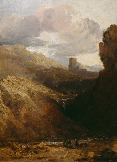 Kasteel Dolbadarn door Joseph Mallord William Turner