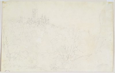 Durham, ca. 1801 door Joseph Mallord William Turner