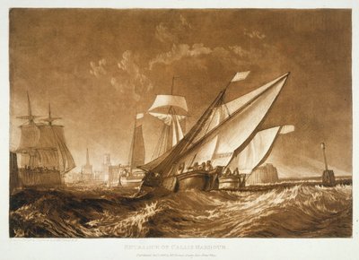 F.55.I Ingang van de haven van Calais, uit de 