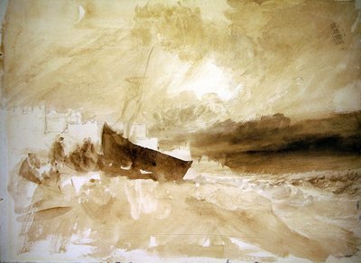 Figuren bij een Boot op het Strand van Brighton door Joseph Mallord William Turner