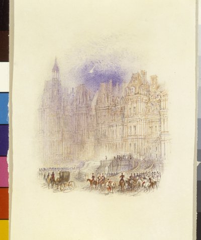 Fontainebleau: Het vertrek van Napoleon door Joseph Mallord William Turner