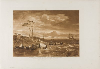 Inverary Kasteel en Stad, plaat 65 uit Liber Studiorum door Joseph Mallord William Turner