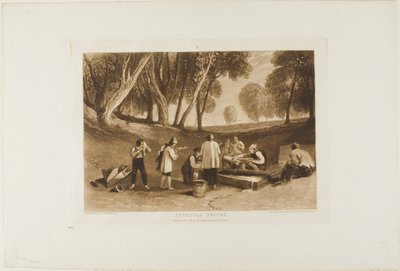Jeugdige Streken, plaat 22 uit Liber Studiorum door Joseph Mallord William Turner