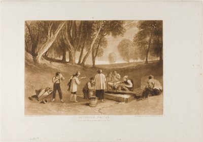 Jeugdige Streken, plaat 22 uit Liber Studiorum door Joseph Mallord William Turner