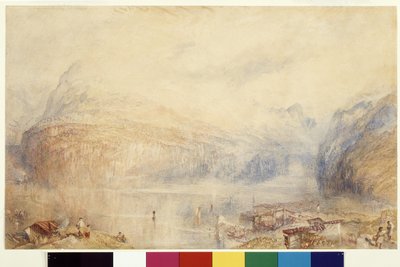 Meer van Luzern vanuit Brunnen door Joseph Mallord William Turner