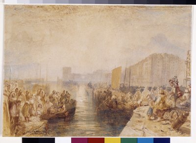 Le Havre: Zonsondergang door Joseph Mallord William Turner