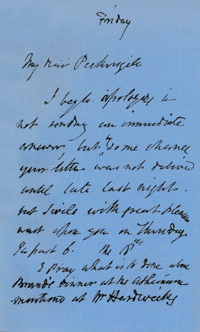 Brief van JMW Turner, ca. 1840 1904 door Joseph Mallord William Turner