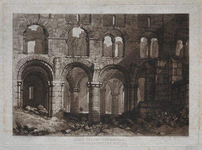 Liber Studiorum: Holy Island Cathedral door Joseph Mallord William Turner