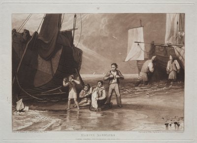 Liber Studiorum: Marine knoeiers door Joseph Mallord William Turner
