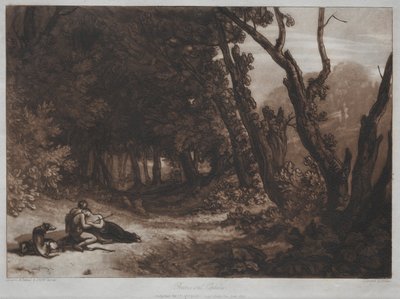 Liber Studiorum: Procris en Cephalus door Joseph Mallord William Turner