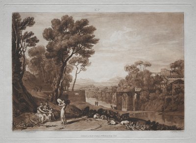 Liber Studiorum: De vrouw en de tamboerijn door Joseph Mallord William Turner