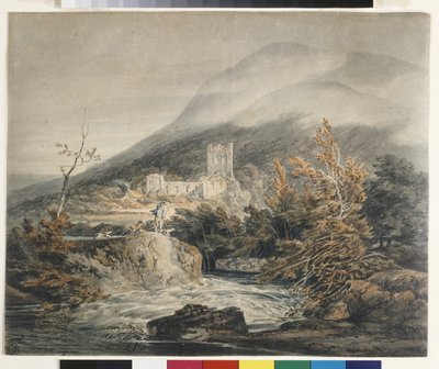 Llanthony Abbey, Monmouthshire door Joseph Mallord William Turner