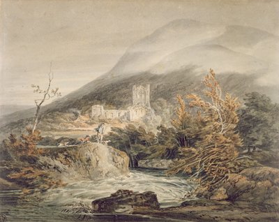 Llanthony Abbey, Monmouthshire, ca. 1792 door Joseph Mallord William Turner