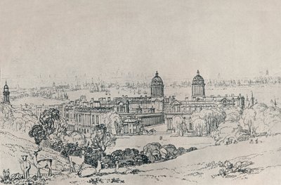 Londen vanuit Greenwich Park door Joseph Mallord William Turner