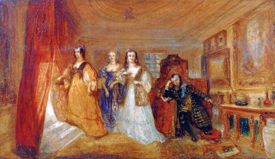 Lucy, gravin van Carlisle, en Dorothy Percys bezoek aan hun vader Lord Percy, ca. 1831 door Joseph Mallord William Turner