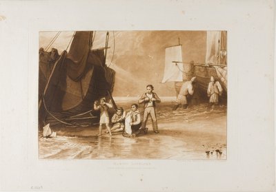Marine Dabblers, plaat 29 uit Liber Studiorum door Joseph Mallord William Turner