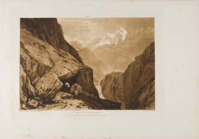Mount Saint Gothard, plaat 9 uit Liber Studiorum door Joseph Mallord William Turner