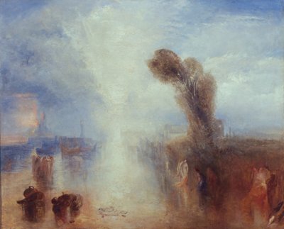 Napolitaanse Vissermeisjes Verrast bij het Baden door Maanlicht door Joseph Mallord William Turner