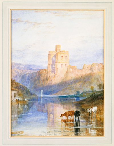 Norham Castle: Een illustratie bij Marmion door Sir Walter Scott, 1818 door Joseph Mallord William Turner