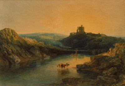 Norham Castle: ochtend, ca. 1797 door Joseph Mallord William Turner