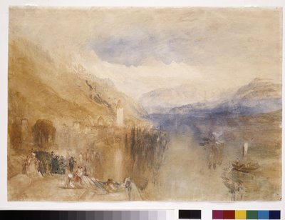 Oberhofen, Thunersee door Joseph Mallord William Turner