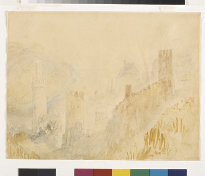 Oberwesel aan de Rijn door Joseph Mallord William Turner