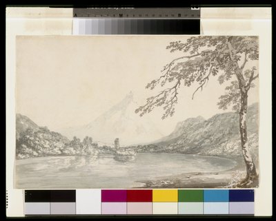 Op de Aar tussen Unterseen en het Meer van Brienz door Joseph Mallord William Turner