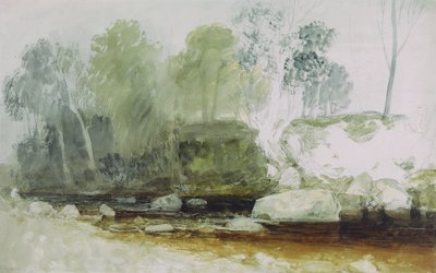 Op de Washburn: Een studie, ca. 1815 door Joseph Mallord William Turner