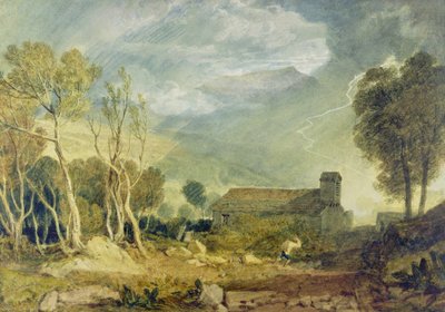 Patterdale Oude Kerk door Joseph Mallord William Turner